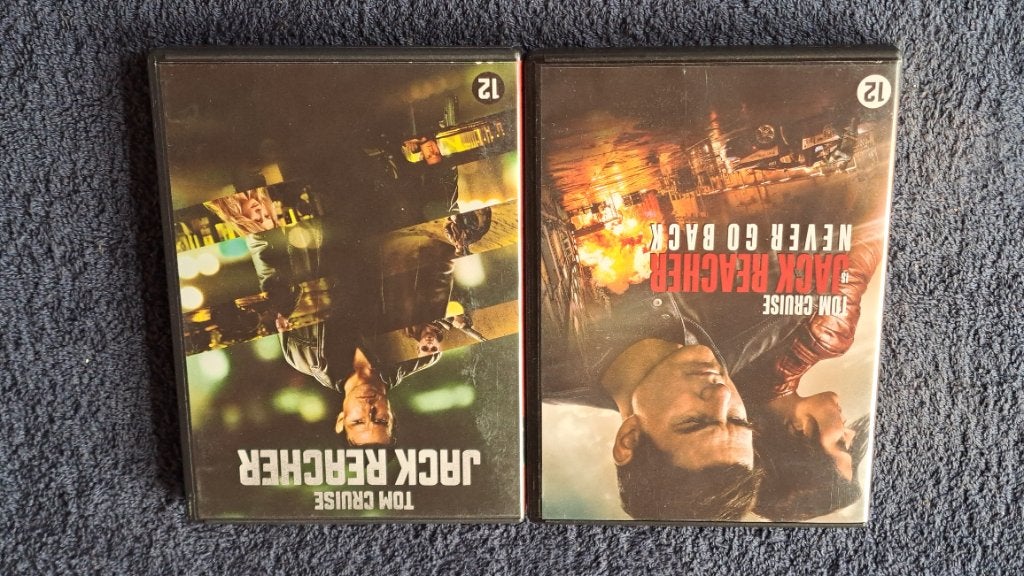Jack Reacher 1 & 2 "Tom Cruise", Alle leeftijden, Ophalen of Verzenden, Zo goed als nieuw