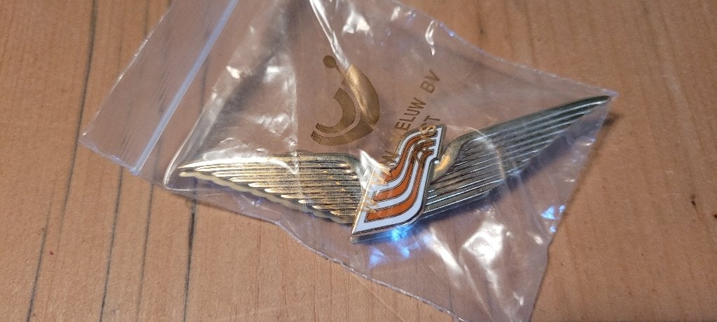 'Pilot Wing' - Schreiner Airways, Verzamelen, Ophalen of Verzenden, Nieuw, Patch, Badge of Embleem