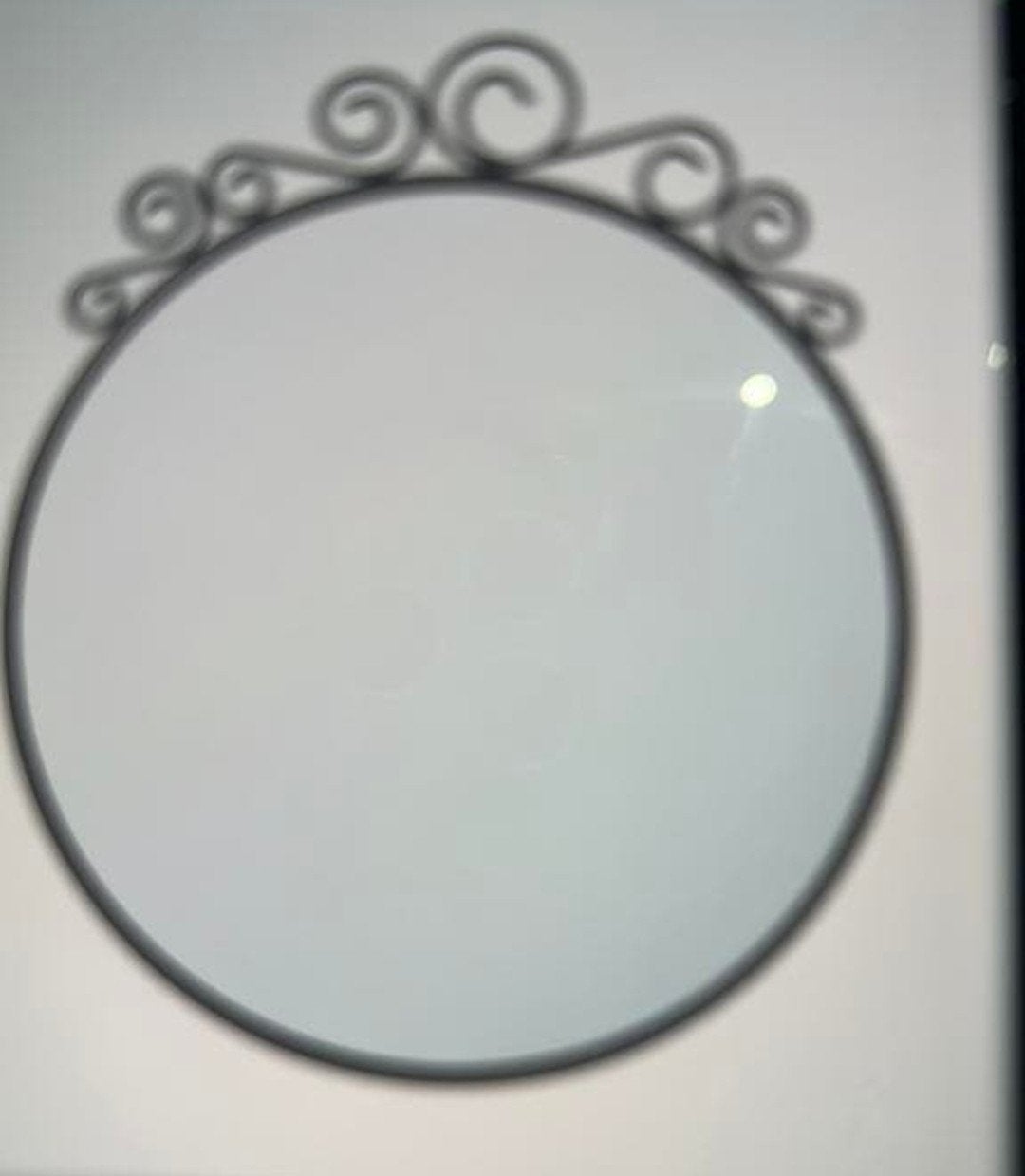 Ronde zwarte spiegel, Ophalen, Nieuw, Rond