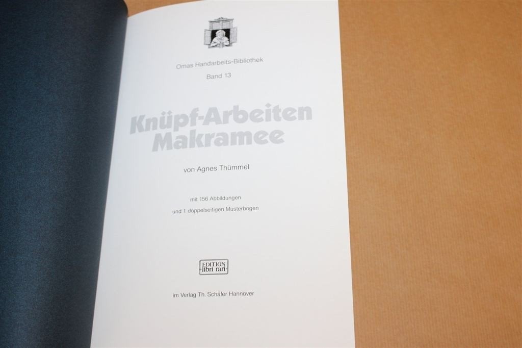 Knüpf-Arbeiten Makramee — Macramé Handboek Reprint 1917, Ophalen of Verzenden, Gelezen, Overige onderwerpen