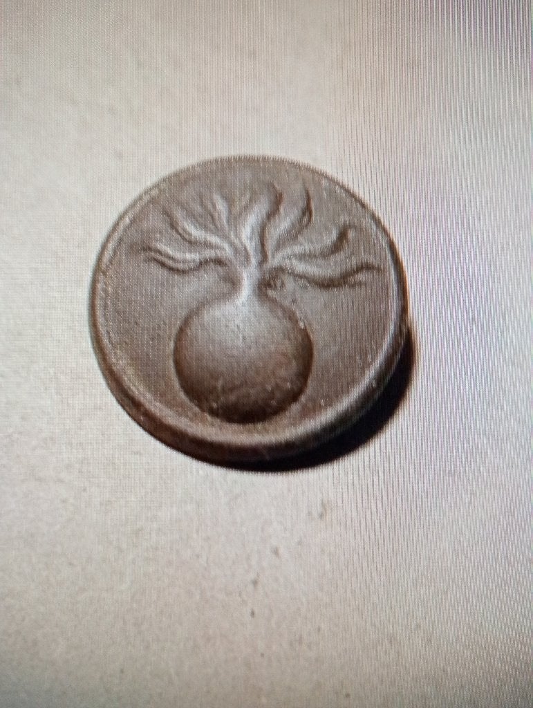 19eeuwse Militairenknoop, Verzamelen, Militaria | Algemeen, Ophalen of Verzenden, Landmacht, Nederland, Embleem of Badge