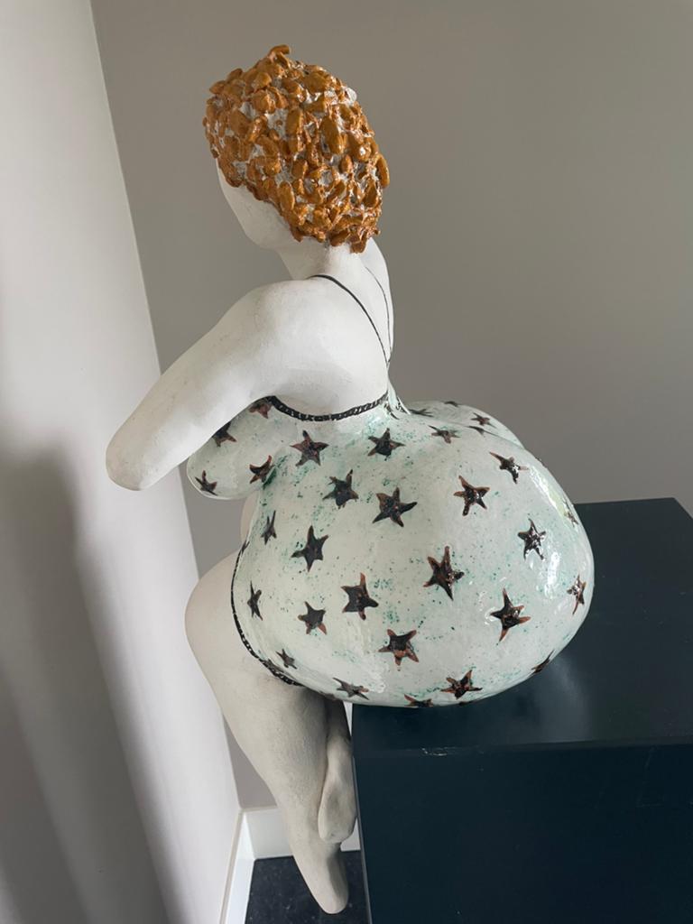 Dikke Dame 52x33 cm keramiek, Ophalen