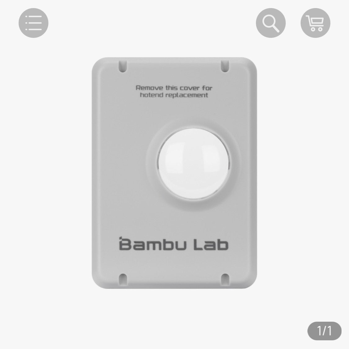 BambuLab Print Head Front Cover nieuw voor A1/A2, Ophalen of Verzenden, Nieuw, Printeraccessoires