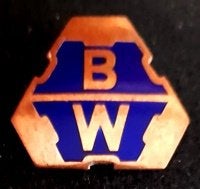 BW (Buckau Wolff) broche, Verzamelen, Verzenden, Transport, Speldje of Pin