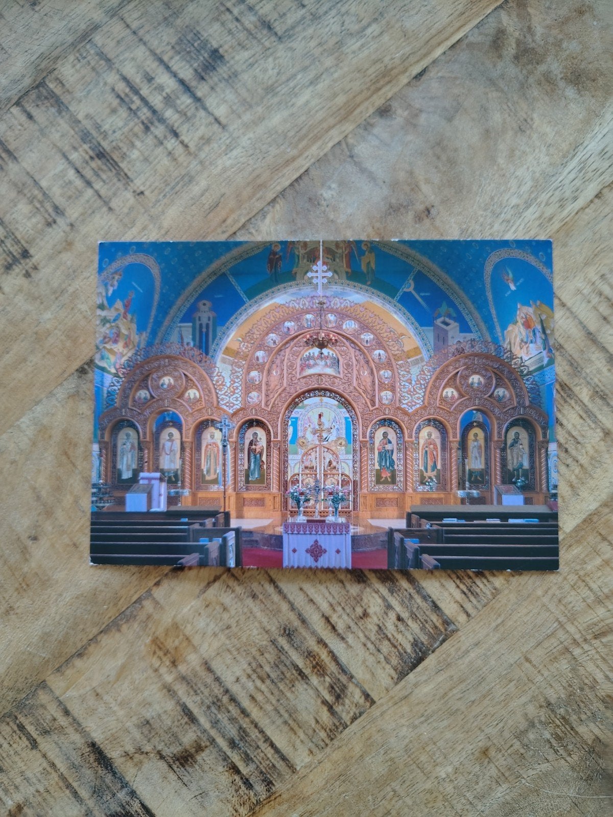 Postkaart Oekraïense Katholieke Kerk Chicago, foto L. Kuchma, Ophalen of Verzenden