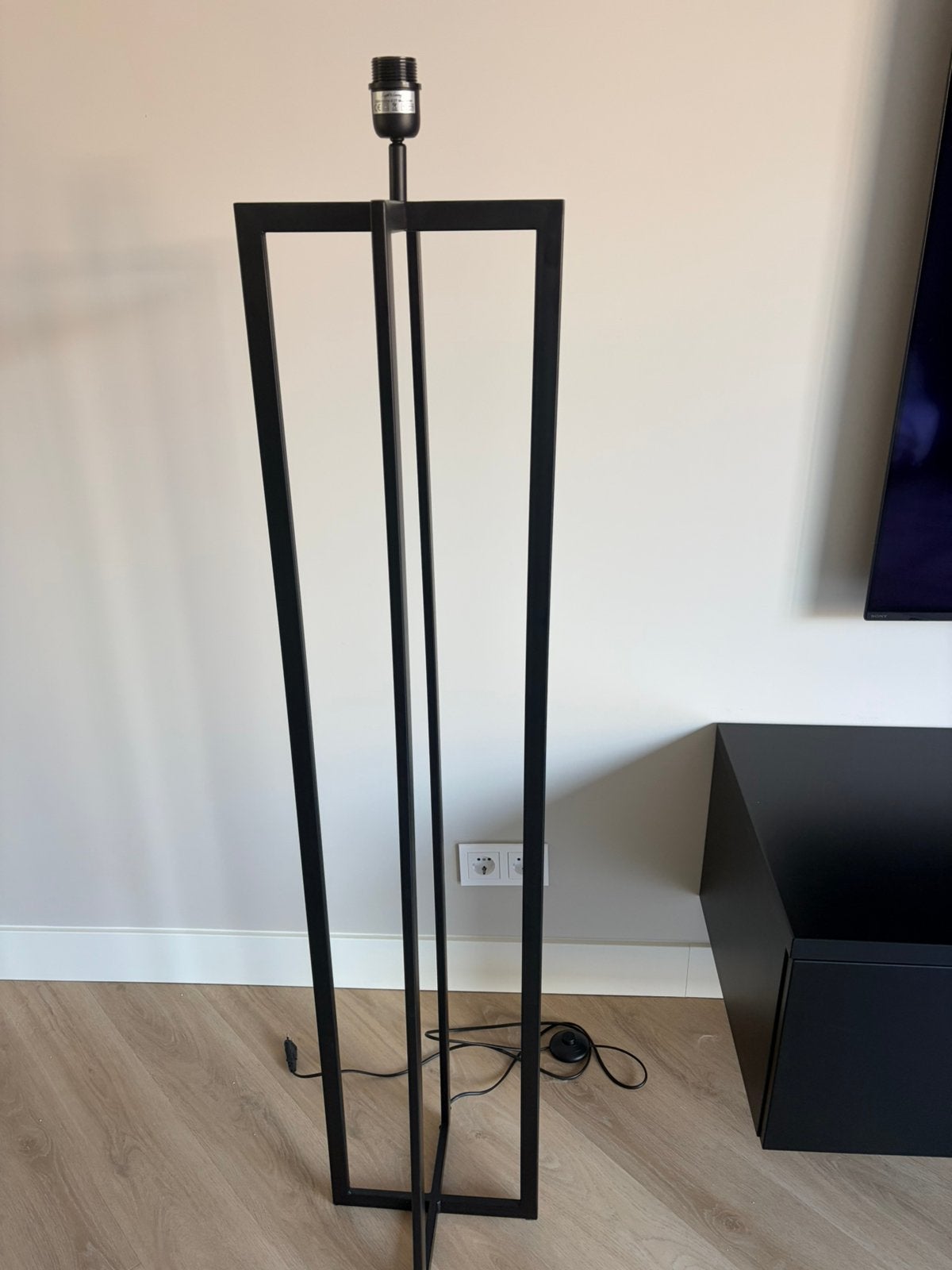 Nieuw zwarte vloerlamp lampvoet Light & Living Mace metaal!, Ophalen, Japandi, 100 tot 150 cm, Nieuw