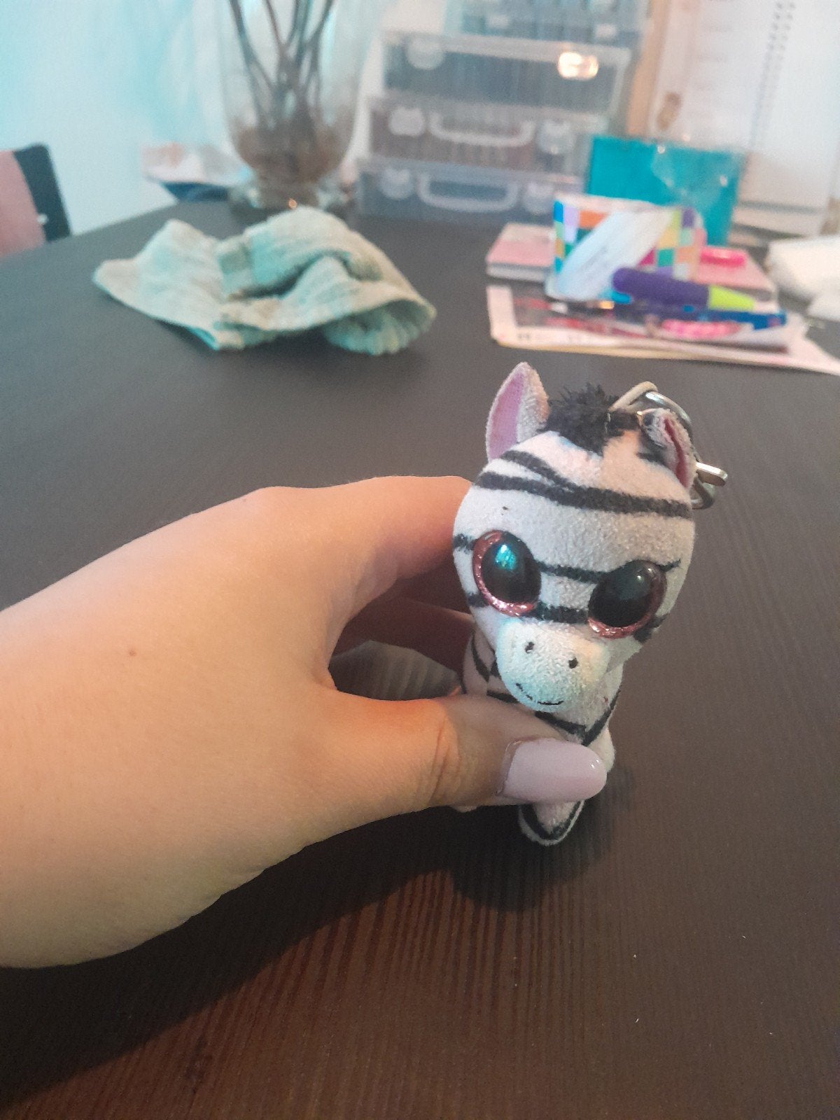 Ty Beanie Boo Zebra Sleutelhanger, Gebruikt, Overige karakters, Overige typen, Ophalen of Verzenden