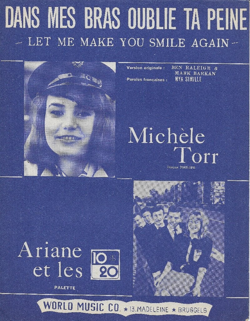 Blz56 michele torr: dans mes bras oublie, Ophalen of Verzenden, Gebruikt, Artiest of Componist, Populair
