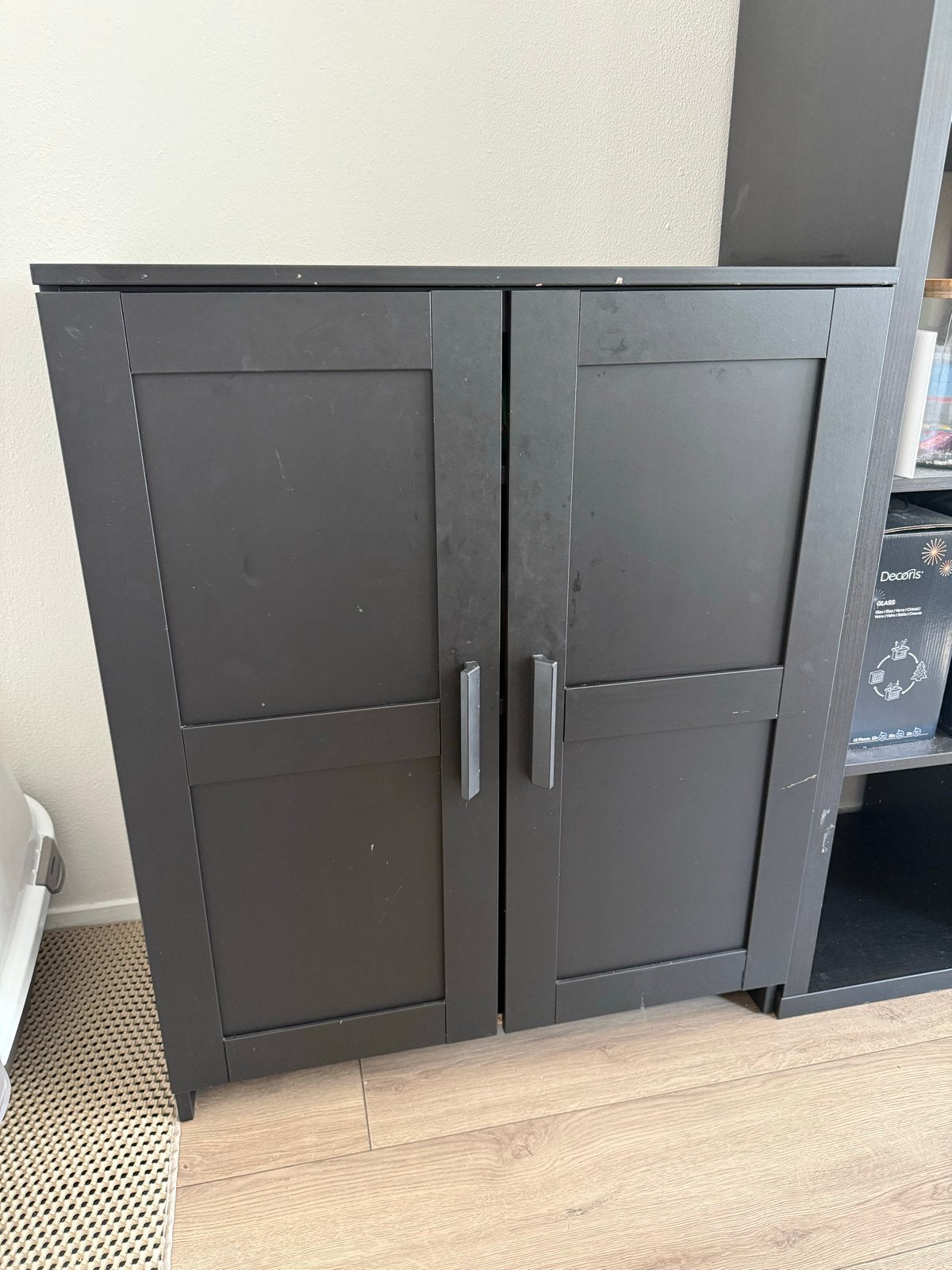 Brimnes Ikea zwarte kast, Ophalen, Gebruikt, 50 tot 100 cm, Minder dan 100 cm