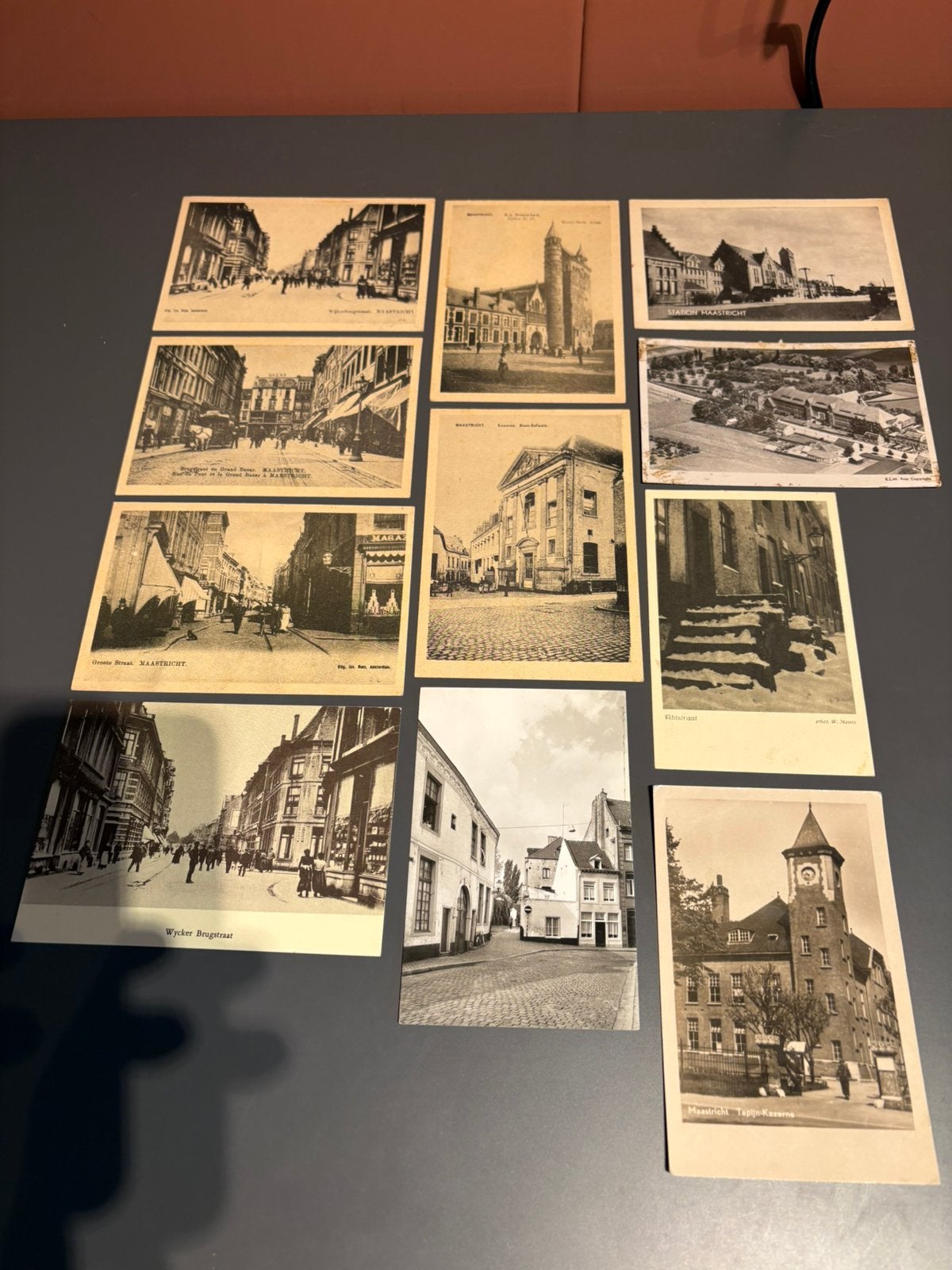 11 Maastricht ansichtkaarten – oud , verzamel, stad – Wyck, Verzenden, Limburg