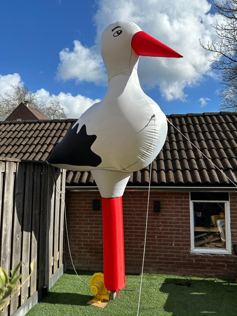 Ooievaar Opblaasfiguur, Ophalen, Zo goed als nieuw, Overige