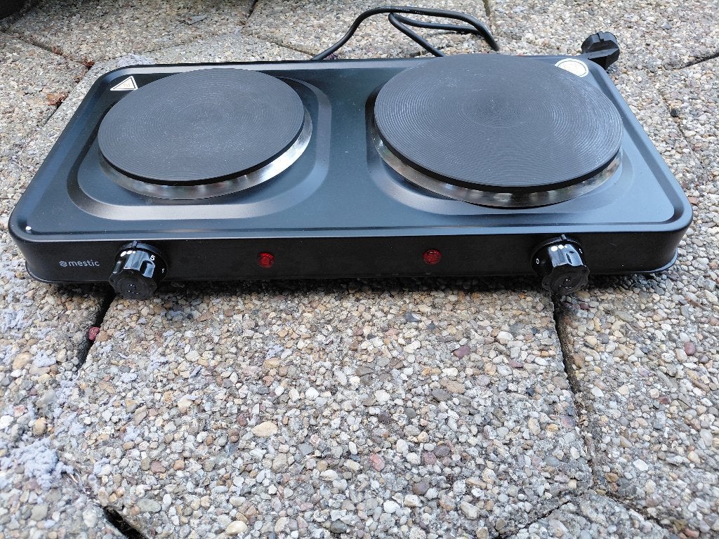 Elektrisch Camping kooktoestel 2 pits, Ophalen, Zo goed als nieuw