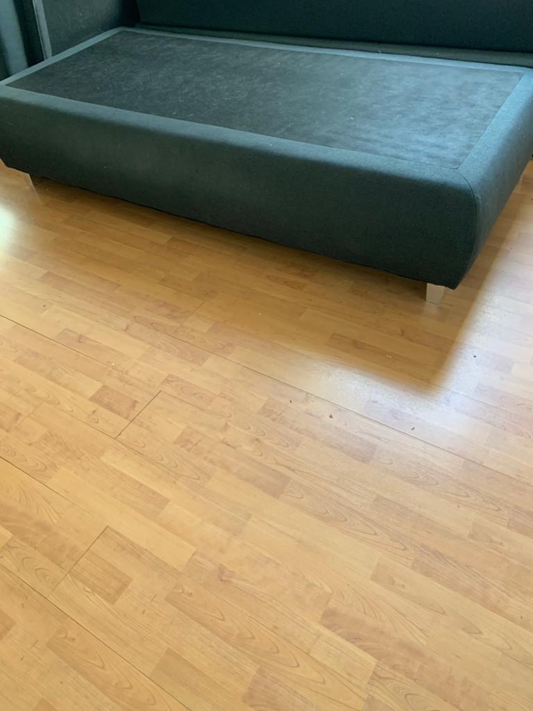 2 persoons boxspring  - grijs - 180x200, Ophalen, Tweepersoons, Bedbodem, 180 cm
