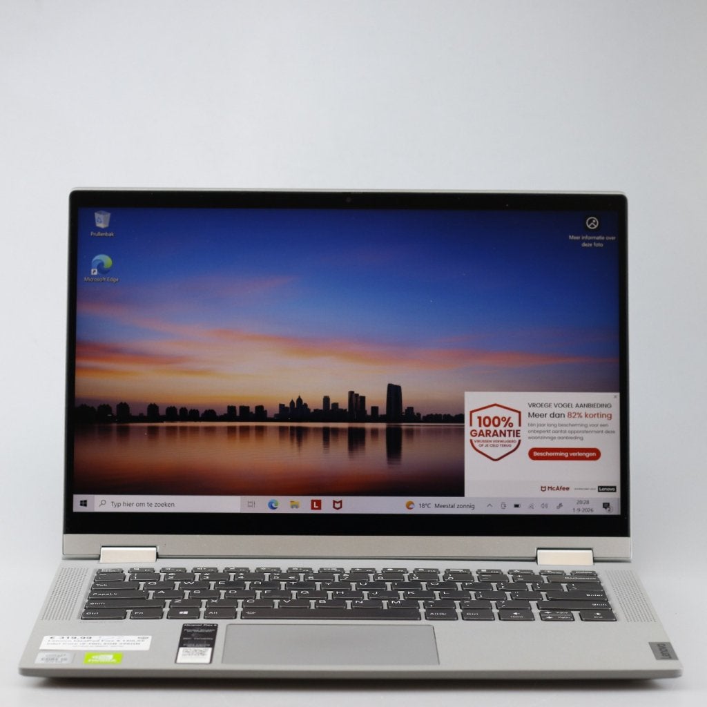 Lenovo IdeaPad Flex 5 14IIL05 Intel Core i5-10th 8GB 256GB, Computers en Software, Lenovo, Zo goed als nieuw, Support@lenovo.com