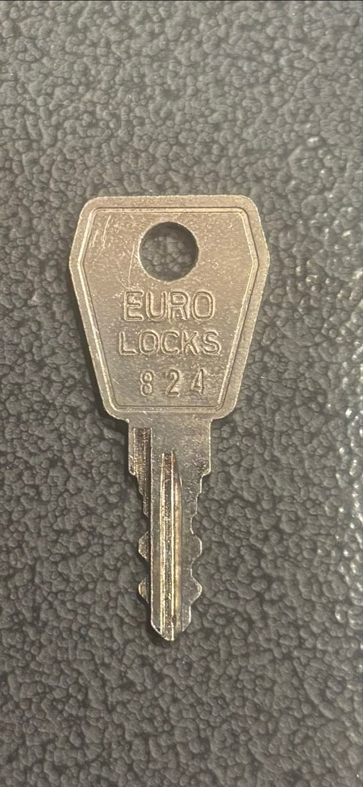 Sleutelkastje met sleutel - EURO LOCKS 824, Ophalen of Verzenden, Gebruikt, IJzer, Slot