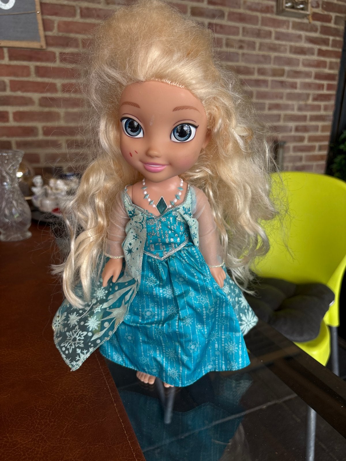 Elsa pop Frozen - Gebruikt, Kinderen en Baby's, Speelgoed | Poppen, Ophalen of Verzenden, Gebruikt, Babypop