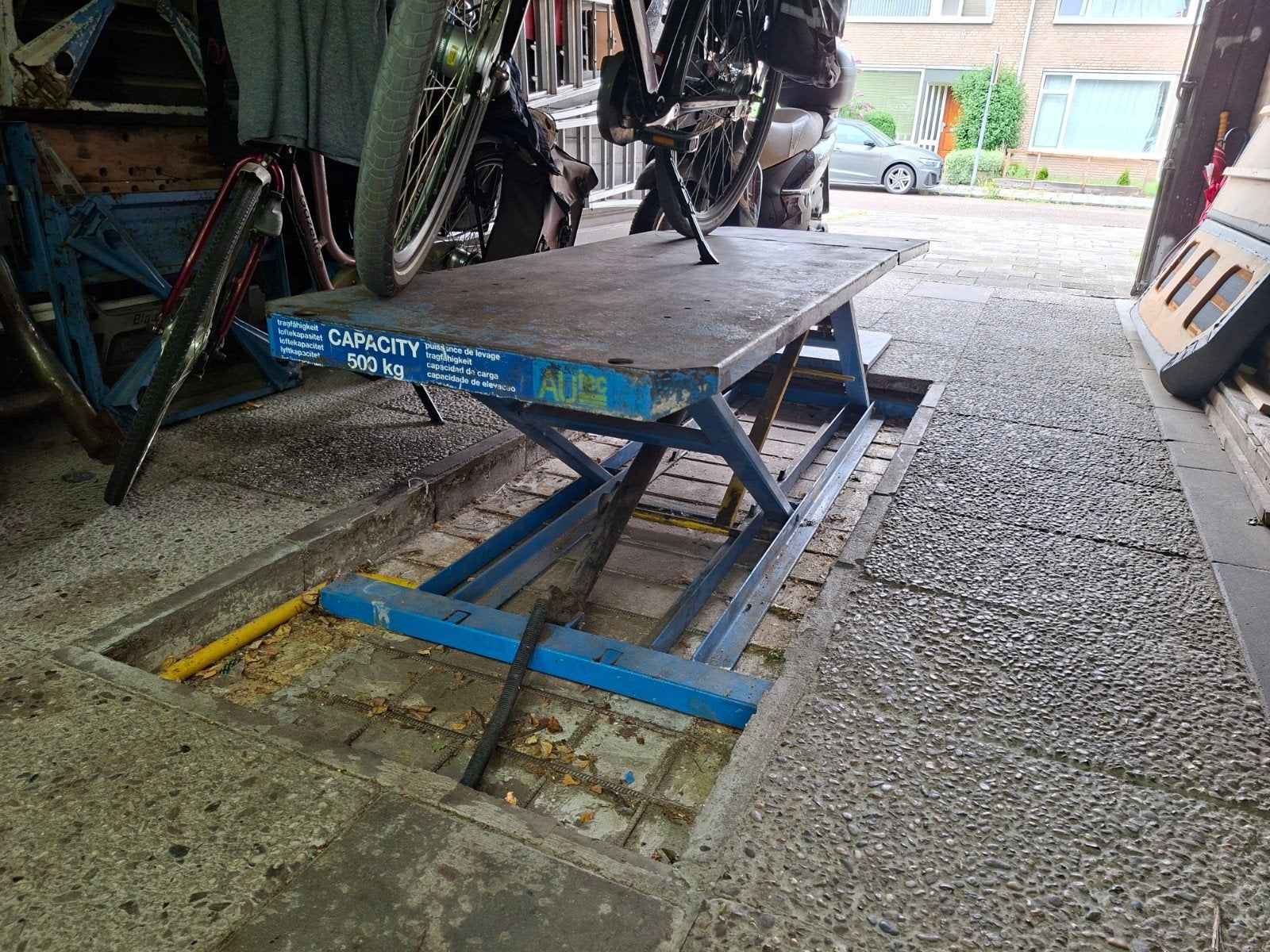Motorbrug, Ophalen
