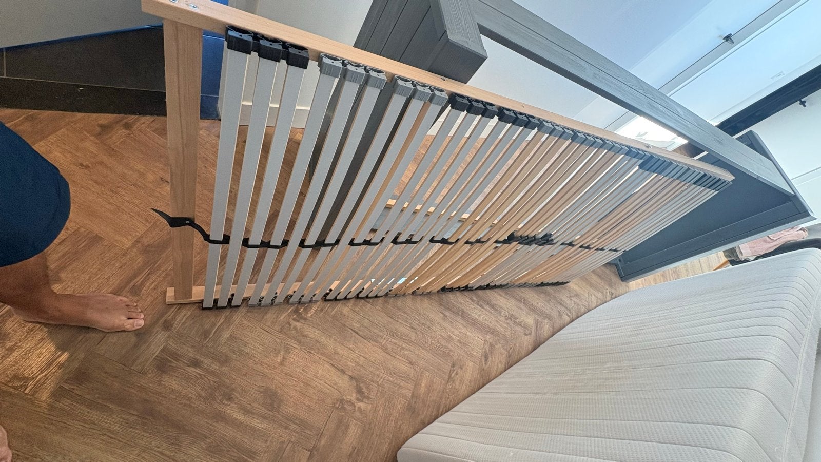 Verstelbare Lattenbodem 190 x 90 cm - Eenpersoons, Huis en Inrichting, Slaapkamer | Matrassen en Bedbodems, Ophalen, 90 cm, Eenpersoons