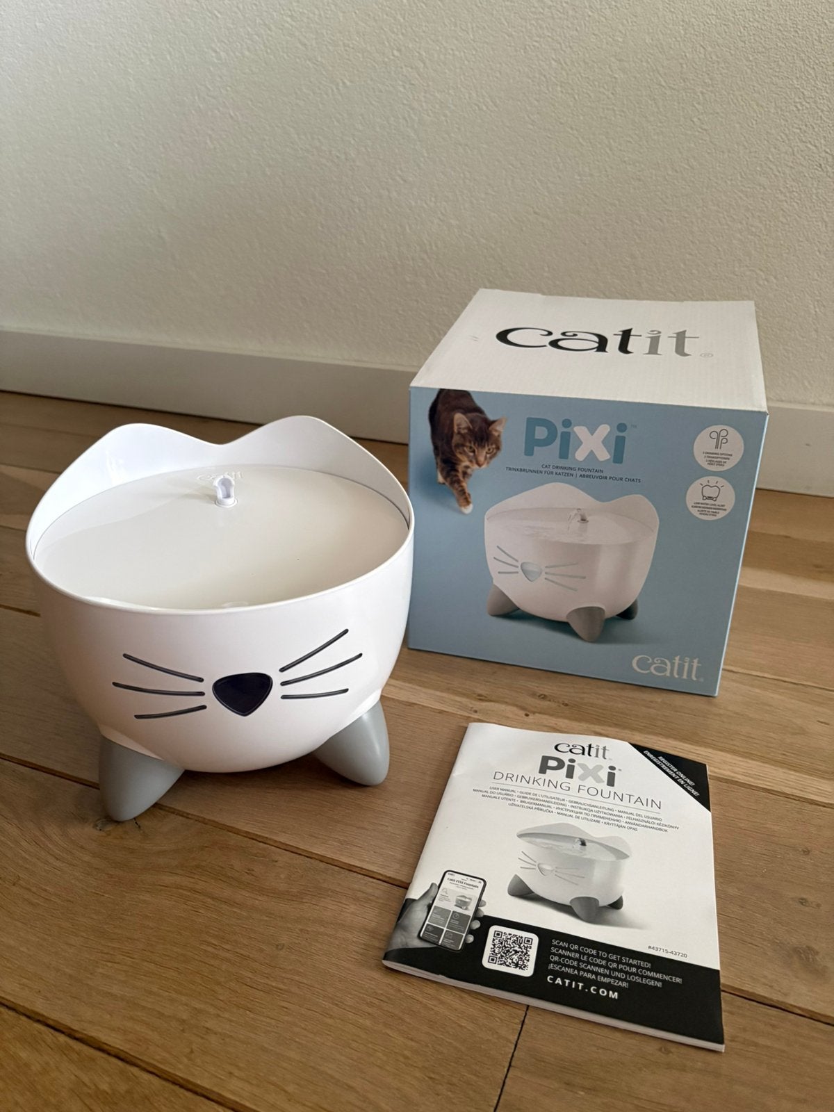 Catit Pixi Slimme Drinkfontein (Kat) – Complete set, 4 dagen, Ophalen of Verzenden, Automatisch, Zo goed als nieuw