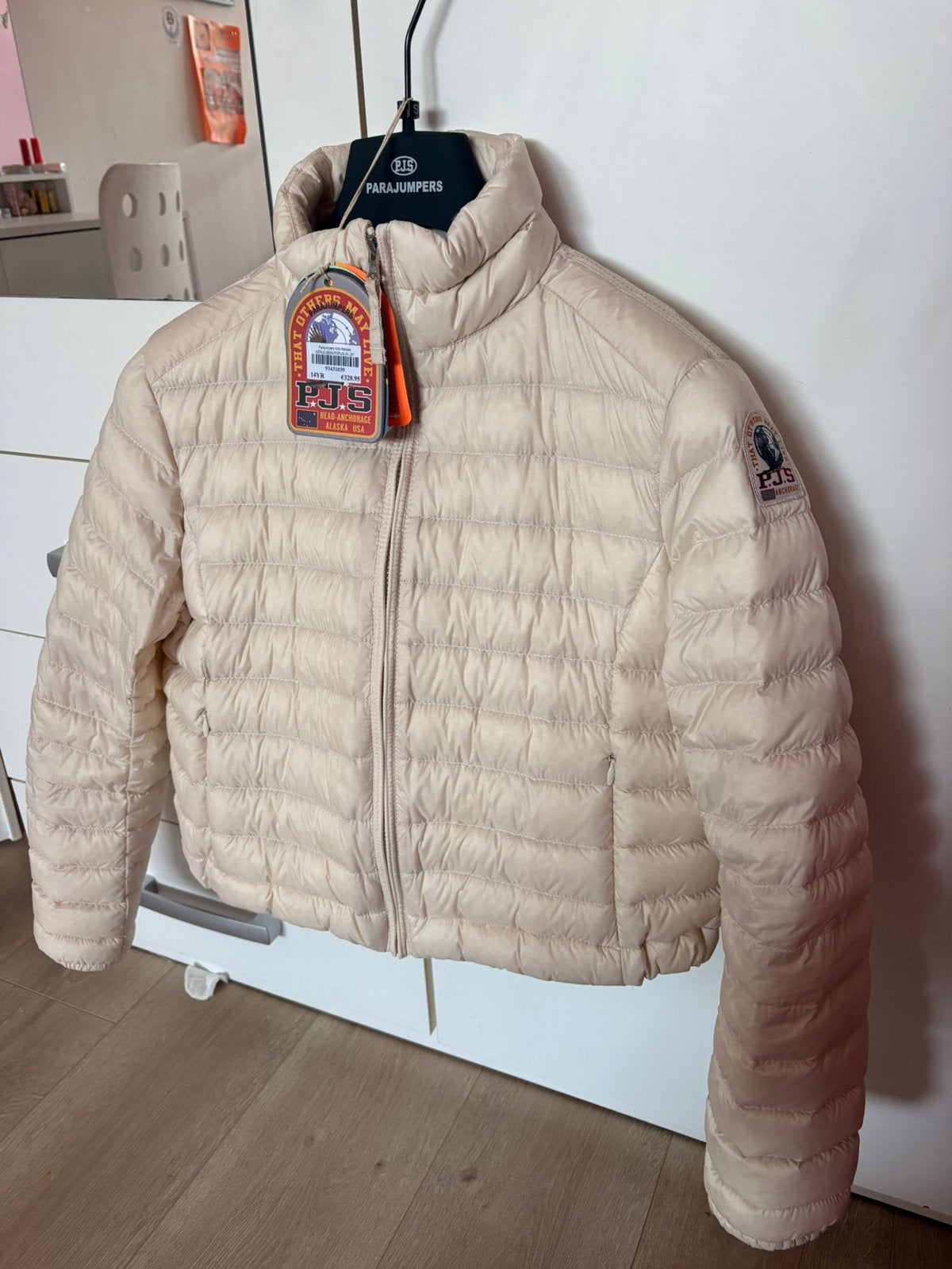 Parajumper jas meisjes NIEUW maat Y-M/S, Ophalen of Verzenden, Zo goed als nieuw, Maat 38/40 (M), Beige