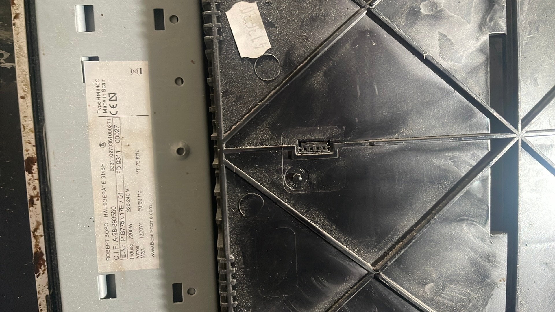 Bosch inductie kookplaat, Ophalen, Gebruikt, 4 kookzones, Inbouw