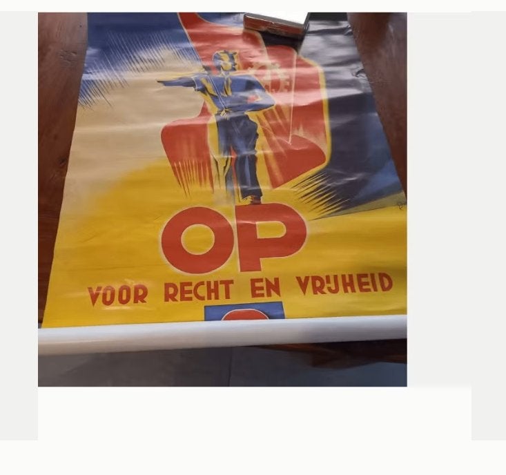 PvdA Politiek Affiche 1948 – André Kokke, Ophalen of Verzenden