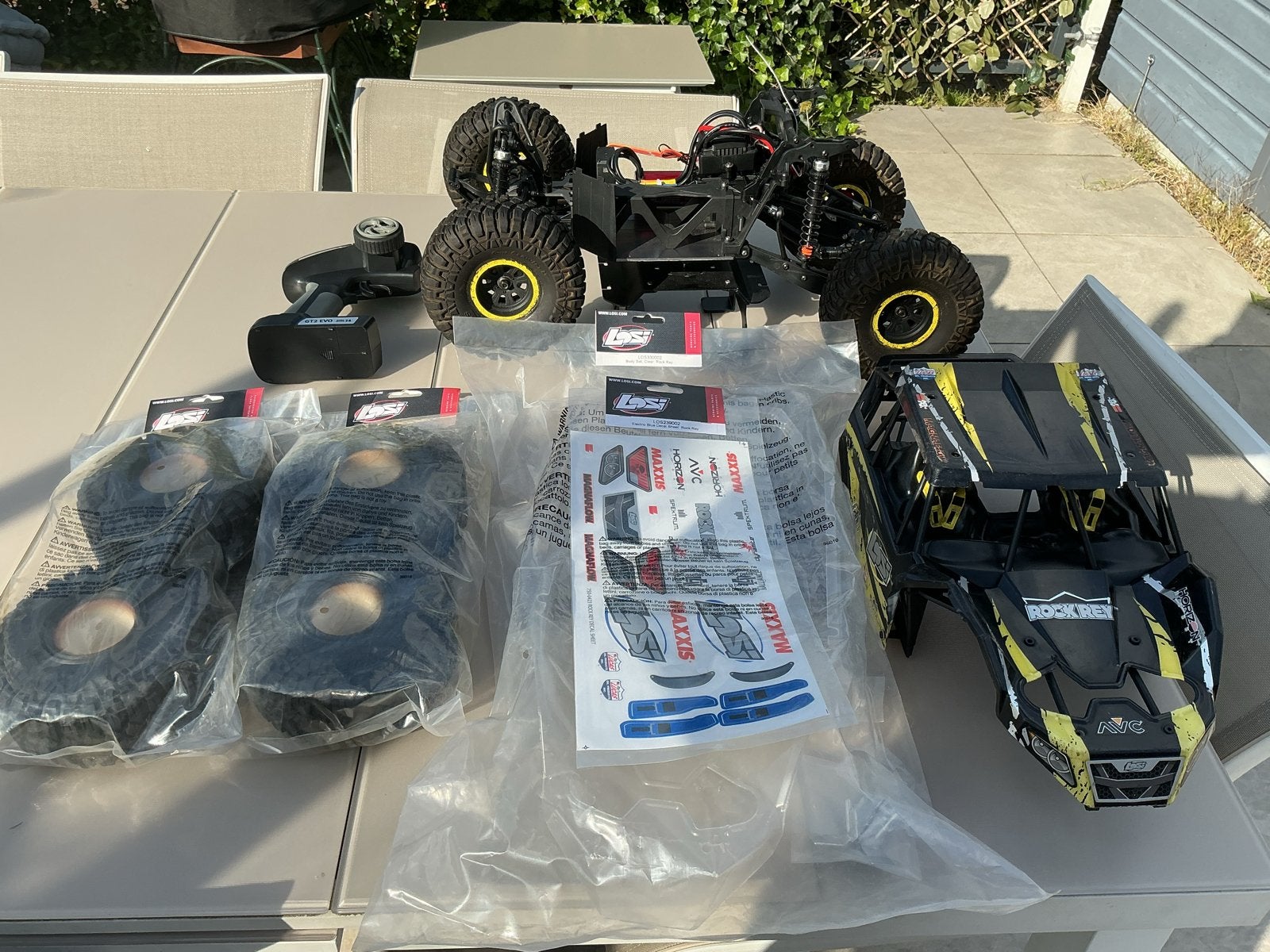 Losi Rock Rey 1/10 3S RC Auto met Extra's, Hobby en Vrije tijd, Elektro, Gebruikt, Auto offroad, Ophalen of Verzenden
