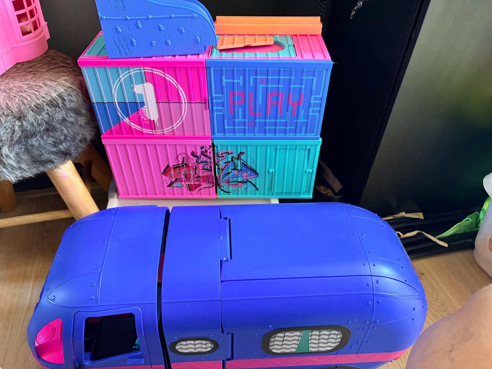 Grote LOL Surprise set: camper, huis, auto's & poppen, Ophalen, Gebruikt, Overige typen