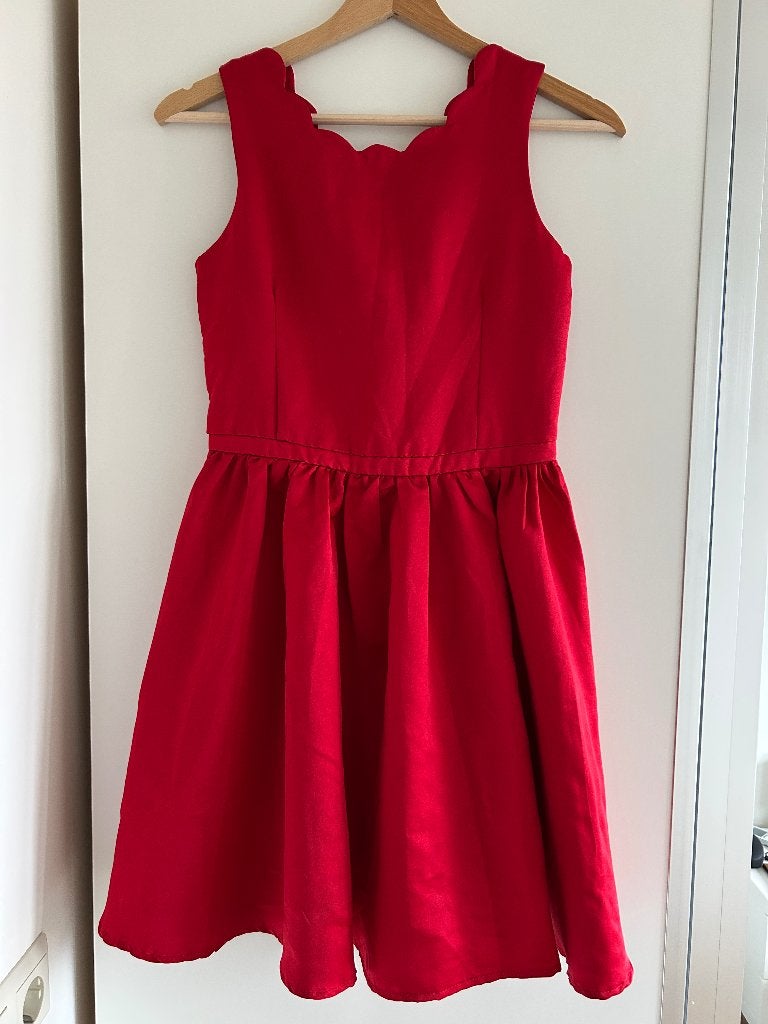 Rode feestjurk - galajurk maat 152, Gebruikt, Meisje, H&M, Ophalen of Verzenden