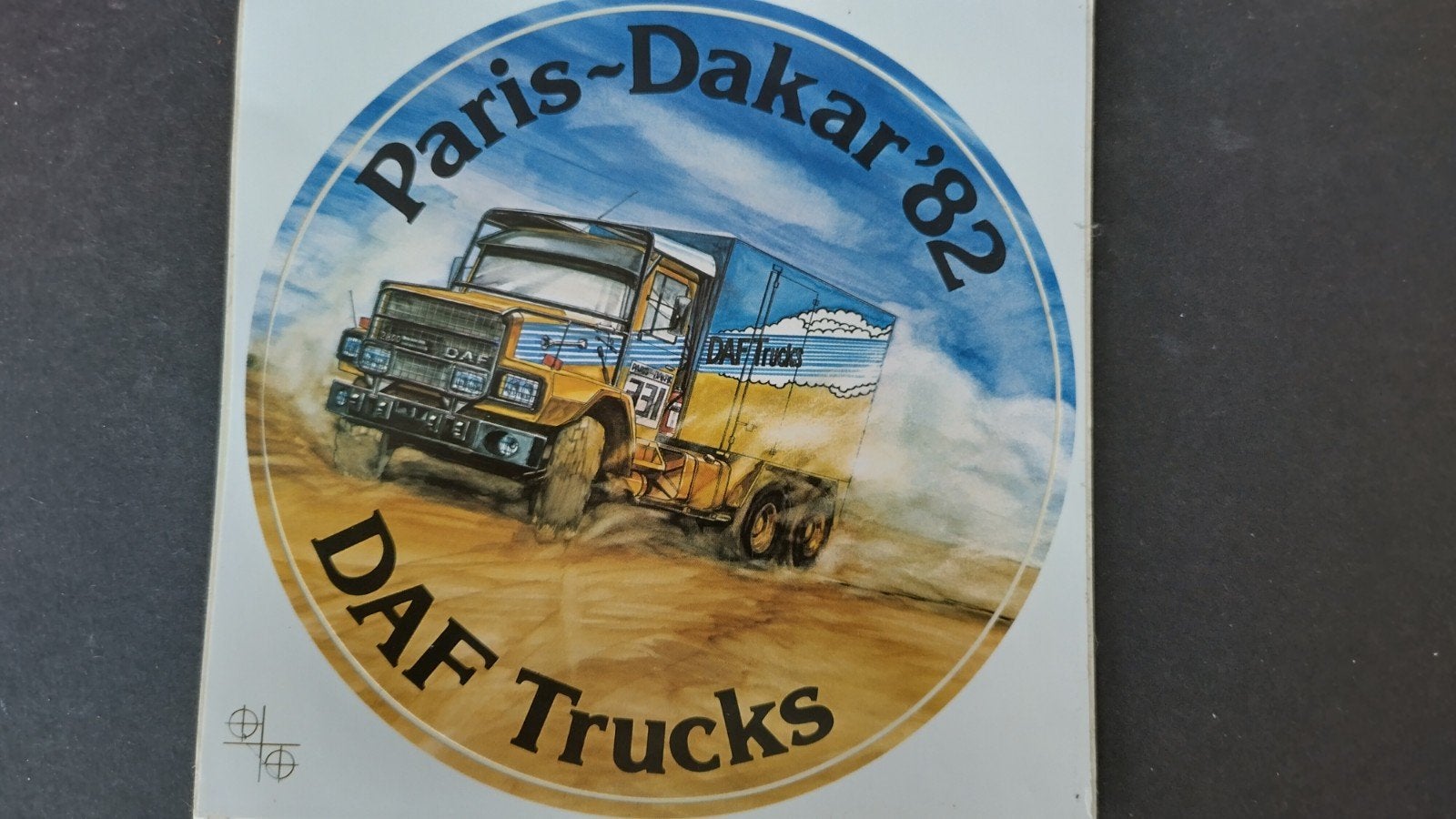 Daf Dakar Jan de Rooy 1982 vintage sticker Pol, Verzenden, Nieuw