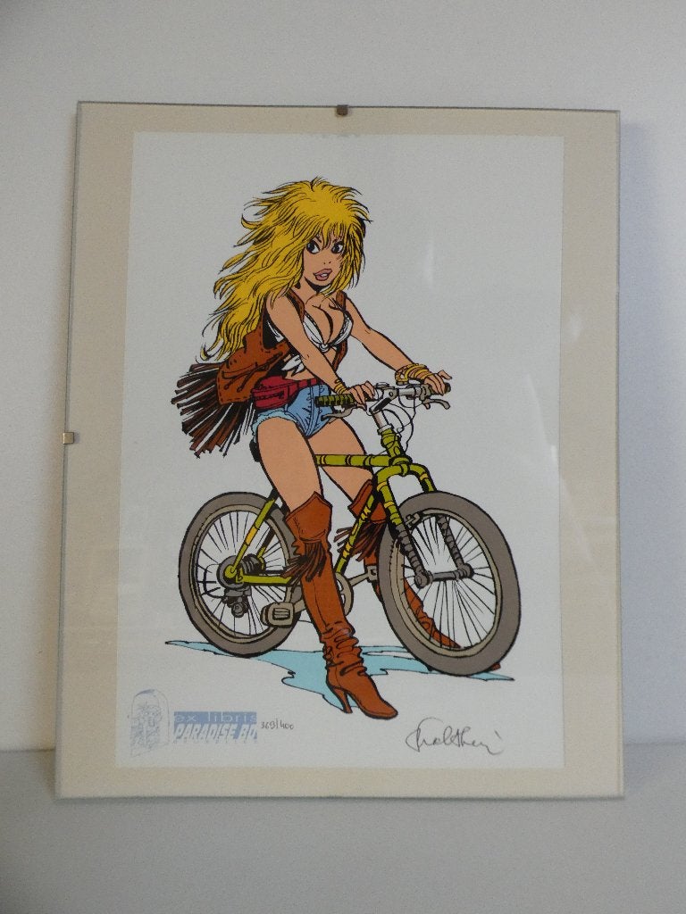 Te koop Walthery gesigneerde ex libris van de strip Rubine, Boeken, Stripboeken, Zo goed als nieuw, Eén stripboek, Ophalen of Verzenden