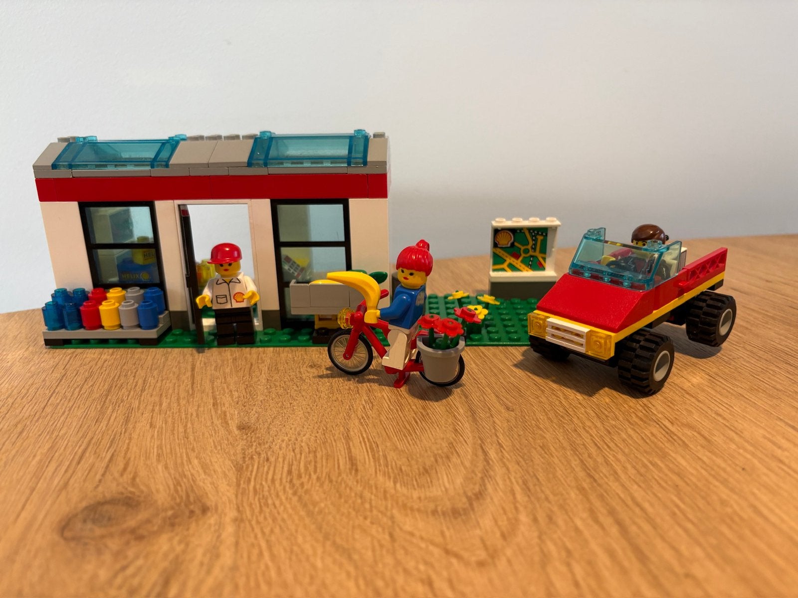 Lego 1254 shell select shop met instructie, Compleet, Overige thema's, Lego, Ophalen of Verzenden
