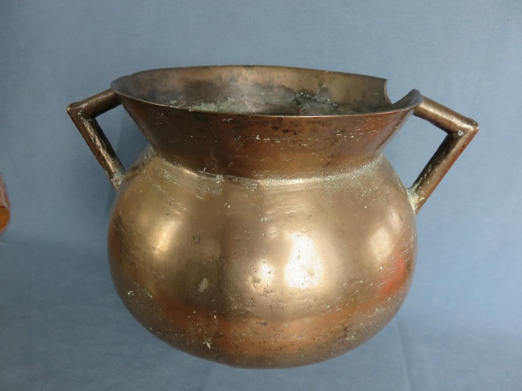 Middeleeuwen - graap / kookpot in brons – ca. 1500, Ophalen of Verzenden, Brons
