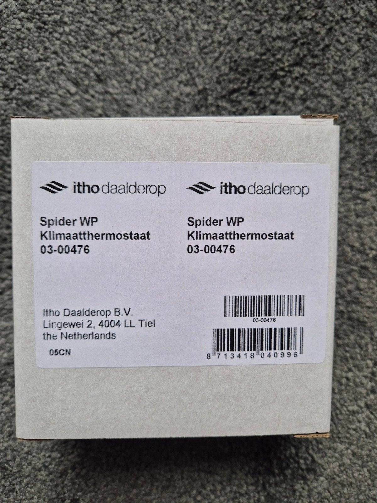 Itho Daalderop Spider WP Klimaatthermostaat 03-00476, Ophalen of Verzenden, Slimme thermostaat, Nieuw