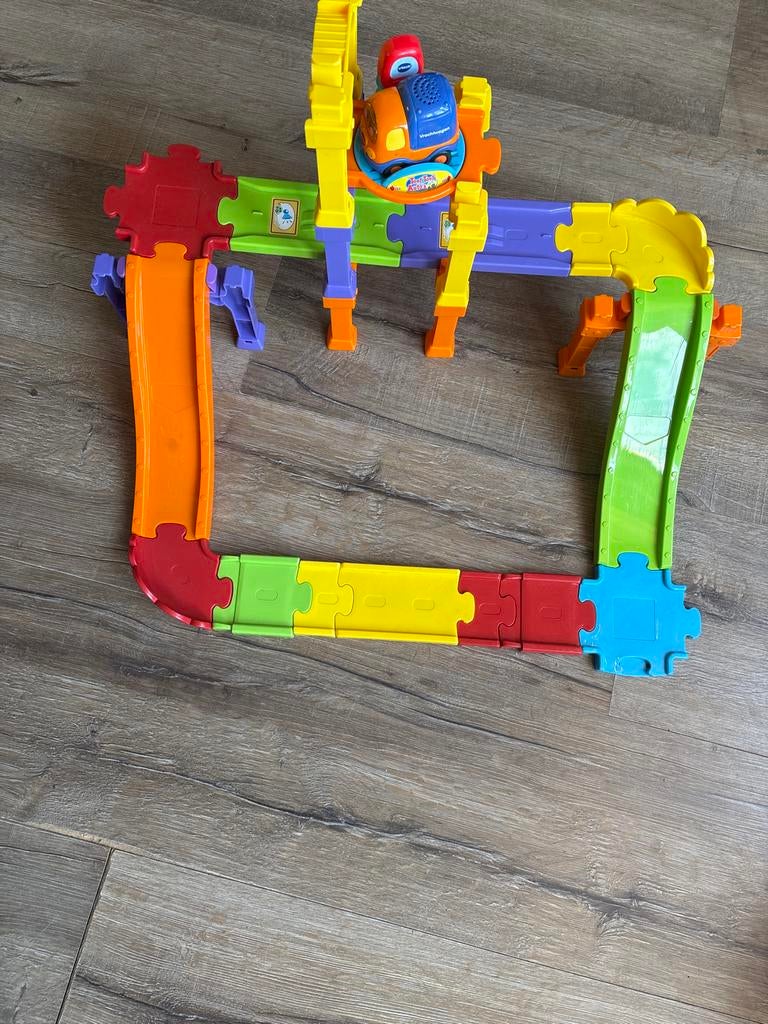 VTech Toet Toet Auto's brug met wegdelen, Ophalen of Verzenden, Gebruikt