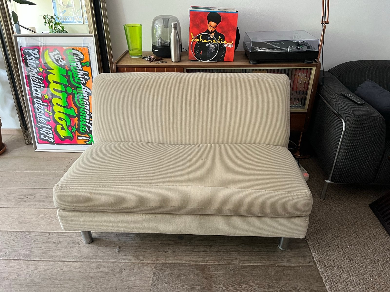 Comfortabele fauteuil Gelderland midcentury, Ophalen, Gebruikt, 125 tot 150 cm, Tweepersoons