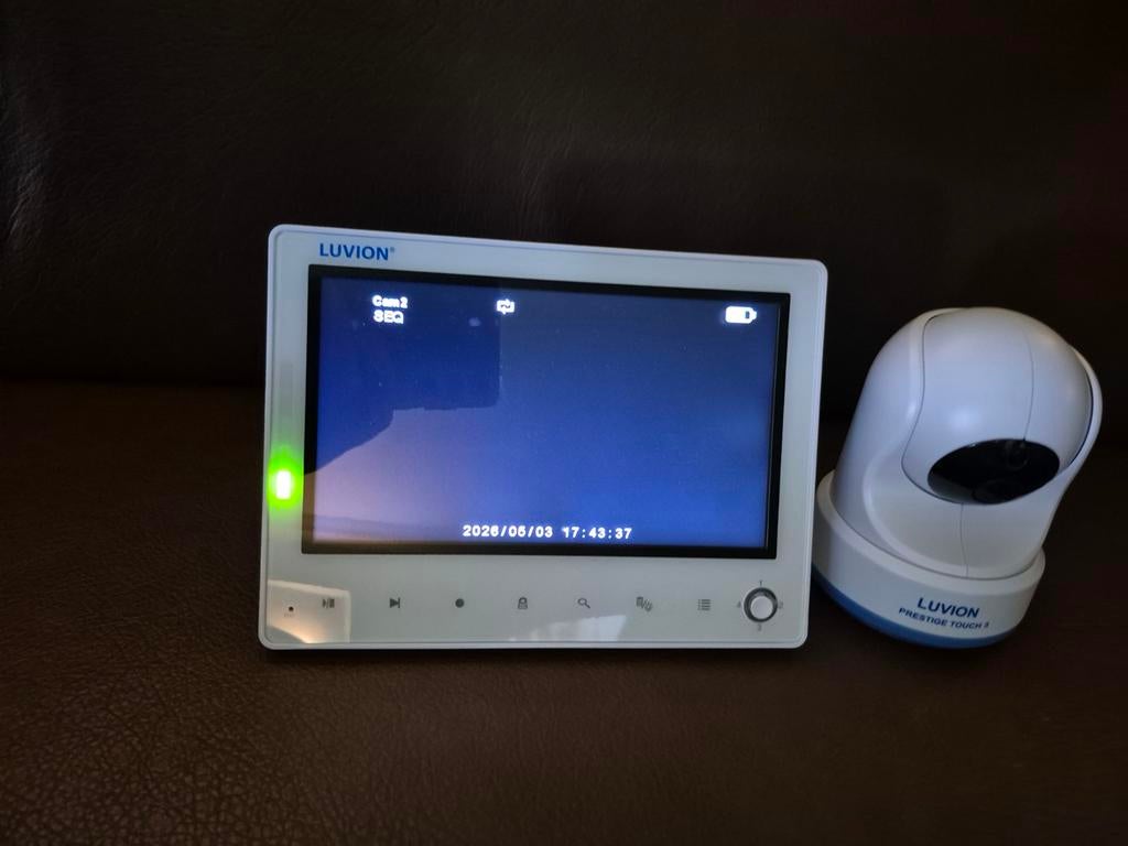 Luvion Prestige Touch 3 Babyfoon - Zo goed als nieuw, Kinderen en Baby's, Babyfoons, Zo goed als nieuw, 250 meter of meer, Camera