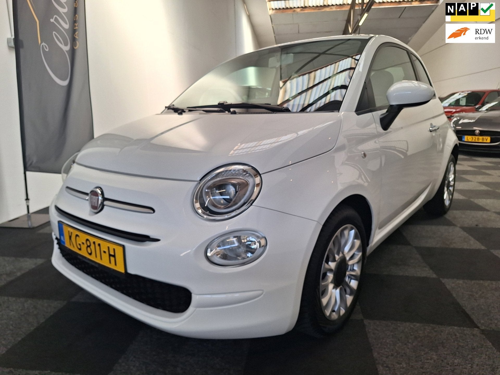 Fiat 500 2016. TwinAir Turbo Popstar. 2e eig. 77.000 km NAP., Auto's, Voorwielaandrijving, Stof, Gebruikt, Origineel Nederlands
