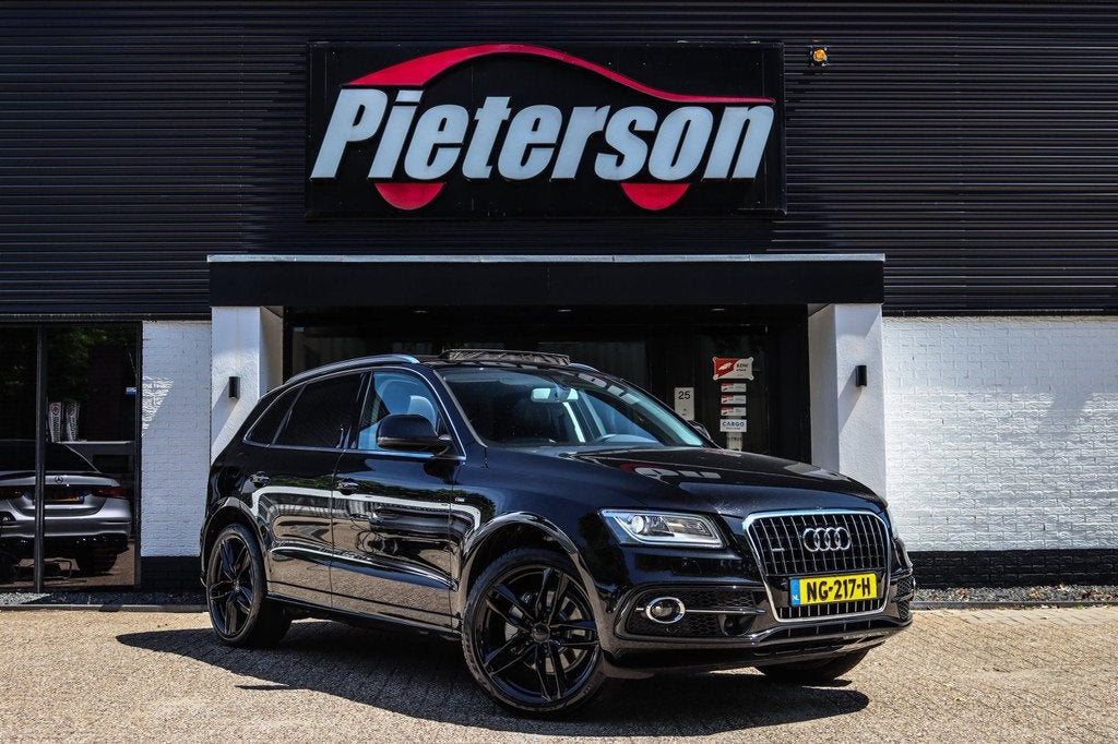 Audi Q5 3.0 TFSI Quattro S-Line PANO B&O ACC TREKHAAK XENON, Auto's, Audi, Automaat, Euro 5, Gebruikt, Zwart