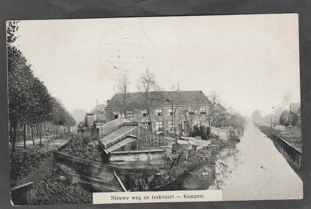 kampen nieuwe weg en trekvaart, Verzenden, Voor 1920, Gelopen, Overijssel