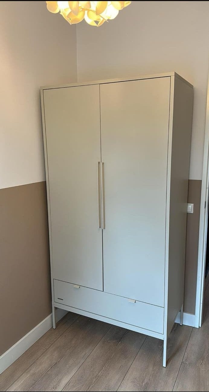 Kidsmill amy kledingkast kleur oatmeal, Ophalen, 50 tot 70 cm, 105 cm of meer, 100 cm of meer