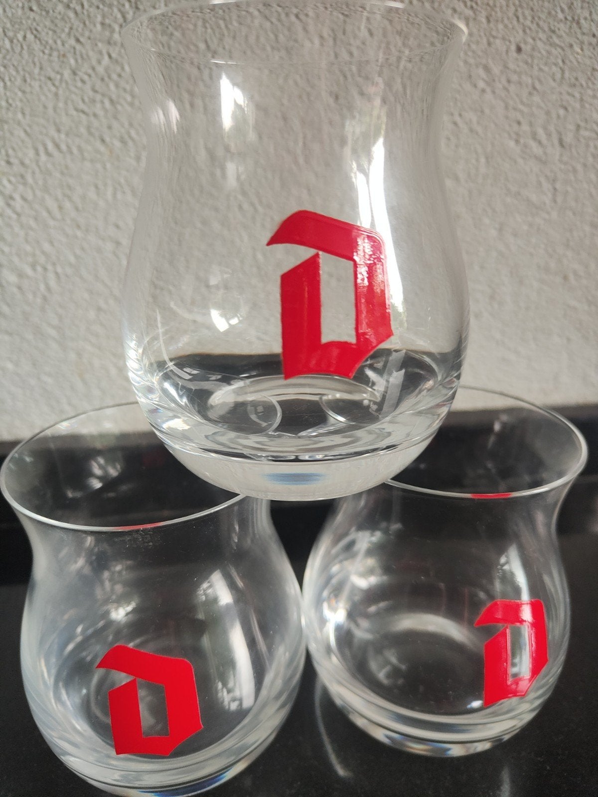 3 Duvel glazen "Duvel Barrel Aged ", Ophalen of Verzenden, Zo goed als nieuw, Glas of Glazen, Duvel