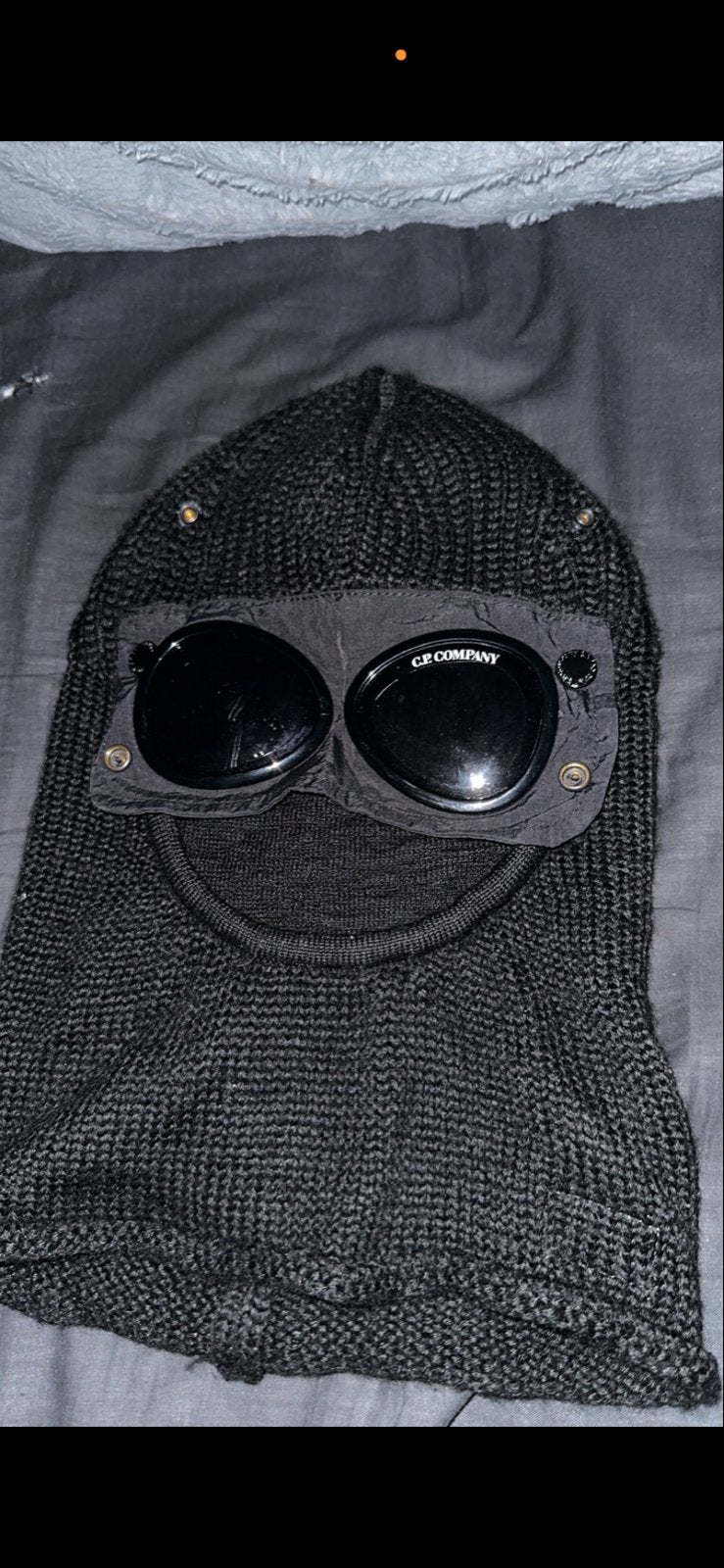 C.P. Company Balaclava met Goggles - Zwart, Ophalen of Verzenden, Zo goed als nieuw, One size fits all, Hoed