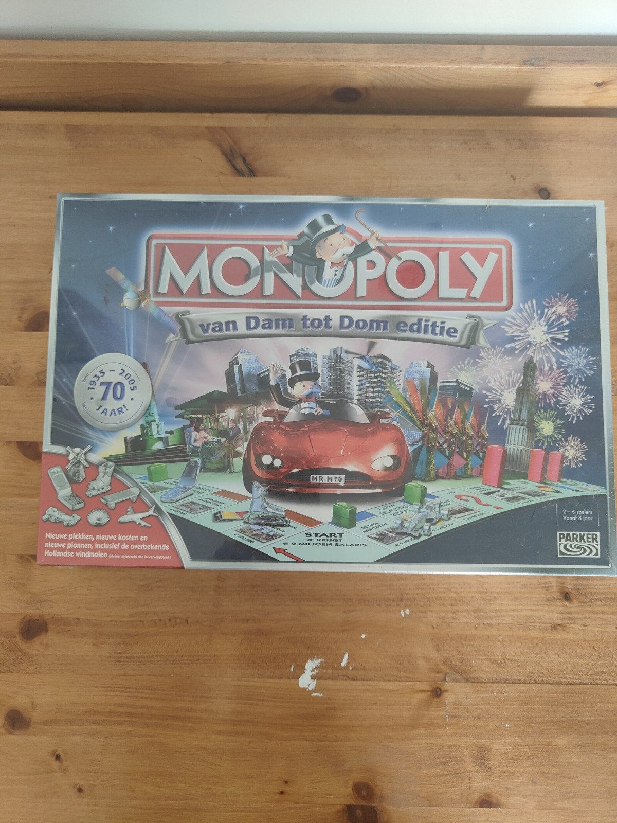 Monopoly: Van Dam tot Dom Editie - 70 Jaar Jubileum, Drie of vier spelers, Ophalen, Nieuw