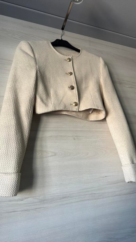 Zara korte jasje maat S als nieuw!, Ophalen of Verzenden, Zo goed als nieuw, Maat 38/40 (M), Zwart