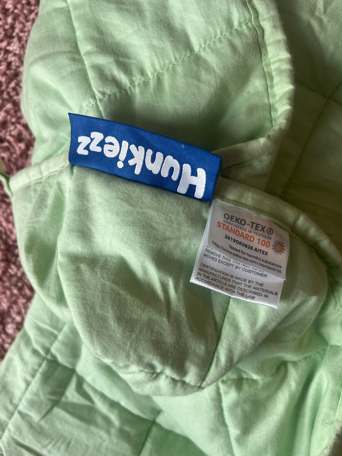 Hunkiezz Kids Katoenen Verzwaringsdeken 3.2kg, Ophalen, Overige merken, Jongetje of Meisje, Kinderbed