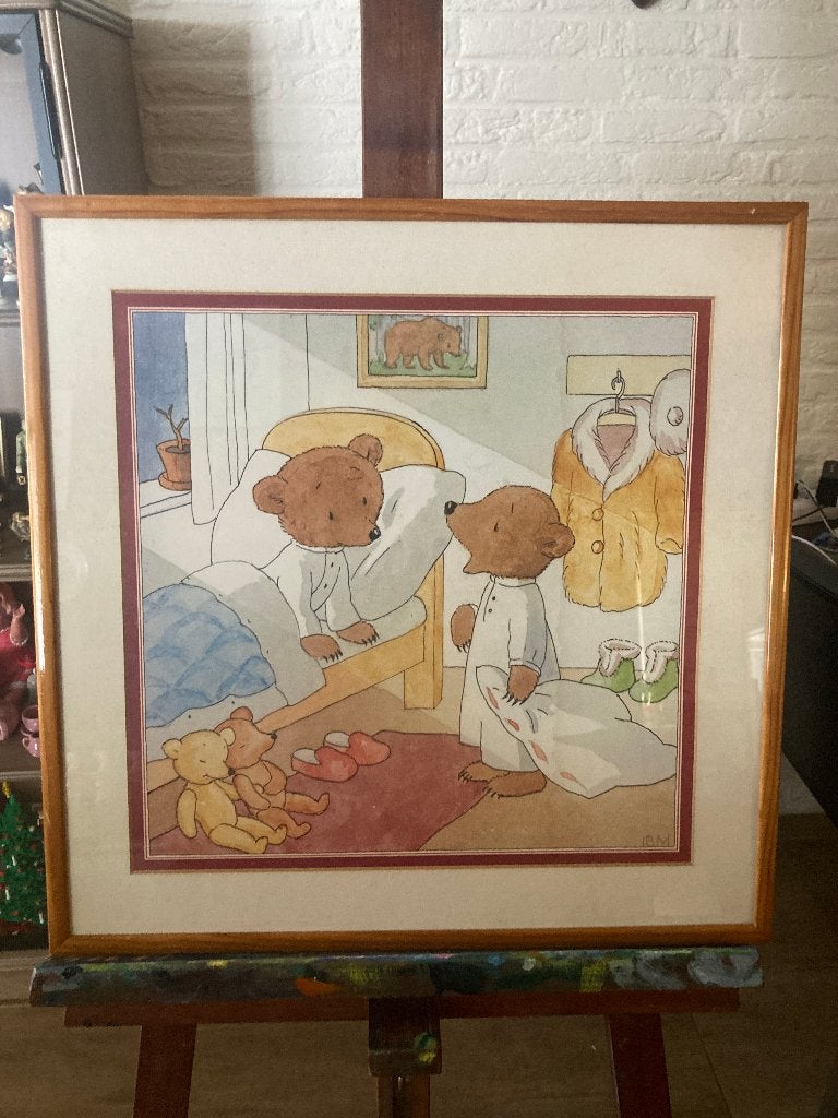 Vintage prenten van Ida Bohatta, Antiek en Kunst, Ophalen, Ingelijst, Overige techniek, Dieren en Natuur