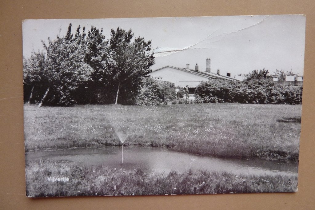 GAASTERLAND Sondel vijvertje andere kaart stempel Oudemirdum, Verzamelen, Ophalen, 1960 tot 1980, Gelopen, Friesland