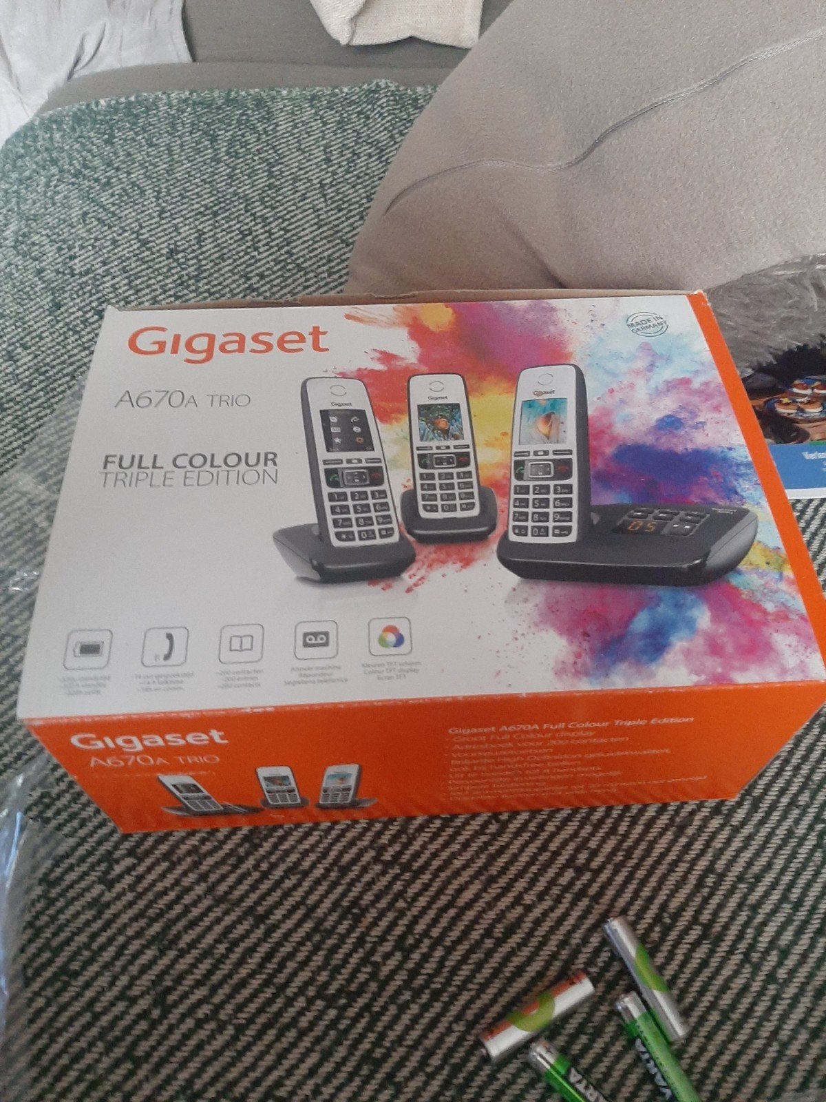 Gigaset A670A Trio draadloze telefoons met antwoordapparaat, Ophalen of Verzenden, Zo goed als nieuw, 3 handsets