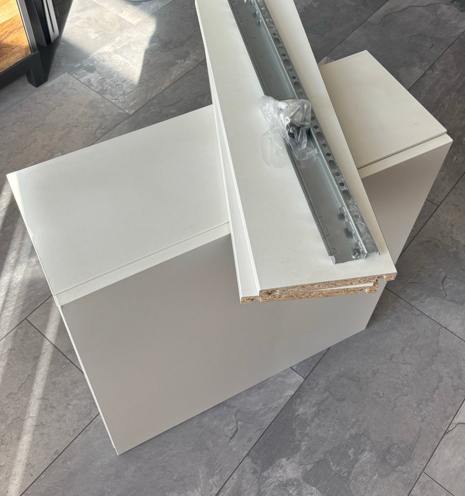 IKEA BESTÅ wandkastcombinatie wit/Lappviken wit, Huis en Inrichting, Kasten | Overige, Ophalen, Gebruikt